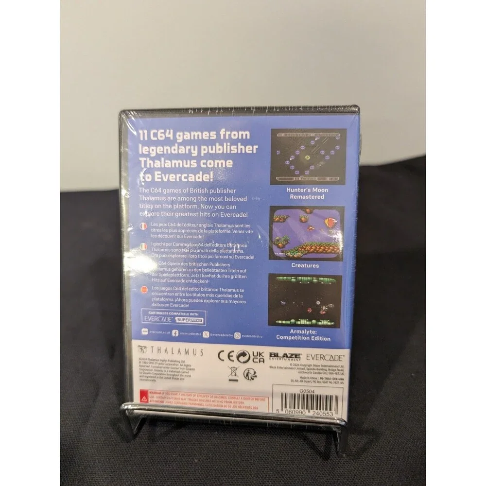 Evercade Thalamus Collection 1 (#27) – New Sealed Cartridge (11 C64 Classics)